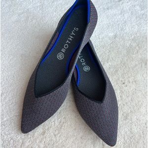 Rothy’s Pepper Pinstripe Point, exclusively sold at Nordstrom, size 12